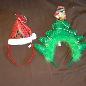 2 New Christmas Headbands